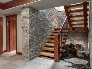 RockPile Gallery: Custom stone detail on stairs