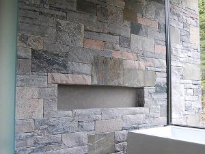 RockPile Gallery: Custom stone fireplace